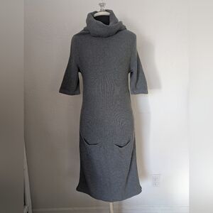 Moda International Cashmere Blend Knit Cowl Neck Dress